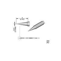 JBC C105101 ປາຍຫົວເຊື່ອມ (Ø 0.1)