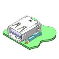 JAE Electronics DP3R020SU32JQR400 ປຸ່ມຮັບ Thunderbolt Standard Mnt, 1.4mm Terminal