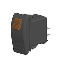 Carling Technologies V1E2SW0B-AZM00-0 ປ່ຽນສະຫງວນ Contura Sealed Rocker Switch V1E2SW0BAZM000
