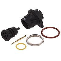 Amphenol Alden 331280 ຕົວເຊື່ອມ R Pnl Mnt PCB Tail 6 Pole 22 AWG