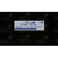 Matrix Orbital BLC2041-BK-USB-GW ຊອງເພີ່ມ PC Bay, ຕົວອັກສອນ LCD ສີຟ້າເບີງອ່ານຂໍ້ຄວາມ L.Blu Txt G/W B/G ບໍ່ມີປຸ່ມ ມີຂາງດ້ວຍສີດຳ