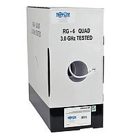 Tripp Lite A224-01K-WH ເສັ້ນສາຍ Coaxial RG6/U QuadShield CMR Coax Cable WH 1000'