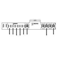 AMP Connectors - TE Connectivity 6646900-1 ຕໍ່ຕໍ່ພະລັງງານຫນັກ CONN, PIN, RT<, SLDR, FLATPAQ