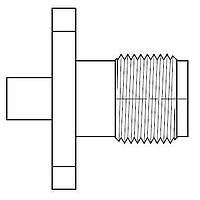 Amphenol SV Microwave SF1533-6002 ຕູ້ຕໍ່ RF / ຕູ້ຕໍ່ Coaxial SVK PNL MNT JK .085 S/R CBL