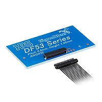 Hirose Electric DF53-3S-0.6H ປຸ່ມຮັບສະຫນອງທີ່ມີຝາກັນ, 3ຕຳແໜ່ງ, ຊິ້ນຫນາ 0.6mm ຂະໜາດນ້ອຍແລະແຂງແຮງ, ຕູ້ສະຫນອງສາຍສະເພາະກັບບອດ