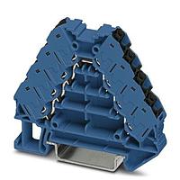 PHOENIX CONTACT 3270181 ບລັອກຕໍ່ສາຍບົດ DIN FTRV 4-PV BU/BK