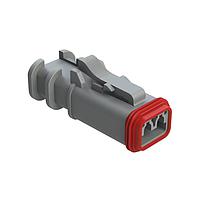 Amphenol SINE Systems AT06-2S-OMRDGRY ຕົວເຊື່ອມລົດຍົນ 2 ຕຳແໜ່ງ ປລັກທີ່ມີການຄຸດຄອງພາຍນອກ, ປລັກ, ການປິດກັນລົດລະດັບຕໍ່ລົງ, ສີເທົາ