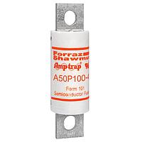 Mersen A50P100-4 ຟິວສໄຟຄວາມໄວສູງ, ຟິວສໄຟທີ່ເຮັດວຽກໄວ, ບໍ່ມີຕົວຊີ້ວ່າໄຟຟລົດ, ຕິດດ້ວຍກຸ່ມສະແກນ, 100kA AC, 79kA DC, 500VAC/450VDC, 100A