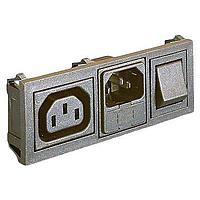 Bulgin BZH11/Z0000/11 ການປະສົມຂອງທາງເຂົ້າ/ທາງອອກ C14-IEC FUSED INLET DP RED SWITCH