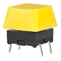 NKK Switches JB15KP-1E ສະຫນອງສະຕິກ Tactile Switches OFF-(ON) PC MOUNT SCULPTURED YELLW CAP