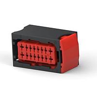 AMP Connectors - TE Connectivity 185760-1 ກອງປົງ 16W HYBRID REC HSG BLK