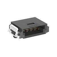 ERNI - TE Connectivity 214012-E ສາຍສະເກັດ Ribbon 4-PIN, ມຸມຂວາ, SMT