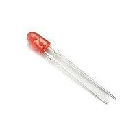 Broadcom HLMP-LG71-XZ0DD ໂປດໄຟ LED ສີເດັ່ນເດັ່ນ,4mm,AlInGaP,ແດງ,40X100deg