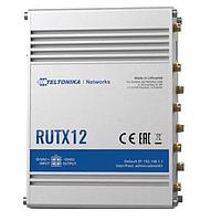 Teltonika RUTX12000000 ເຮືອນເຊື່ອມຕໍ່ 4G/3G/2G/LTE, 2 x LTE CAT6, ເຮືອນເຊື່ອມຕໍ່ເຄືອຂ່າຍໂທລະສັບ, 2 x SIM, WiFi 5 Ghz ແລະ 2.4 Ghz, 5 x Ethernet, GNSS (GPS), Bluetooth LE, USB. ເຂດ: ຢູໂຣບ, ຕະຫຼອດຕົວກາງ, ອາຟຣິກາ, ອອສເຕຣເລຍ, APAC, ບຣາຊິວ, ມາເລເຊຍ. ໜ່ວຍຈັດຫາພະລັງງານຢູໂຣບ.