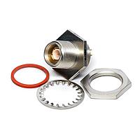 Trompeter / Cinch Connectivity Solutions BJ380 ຕູ້ຕໍ່ RF / ຕູ້ຕໍ່ Coaxial TRN BLKD Jack STR Solder Pot THRD