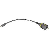 HARTING 09451451014 ສາຍ AV HARTING PushPull V4 v2.0 ການປະກອບສາຍ Mini DisplayPort, PushPull ເຖິງ IP20 DisplayPort, 3.0m