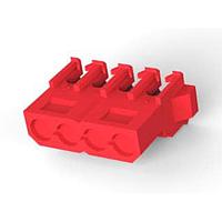 AMP Connectors - TE Connectivity 770156-2 ການປະກອບຕົວເຊື່ອມຕໍ່ 4 CKT IDC ແດງ
