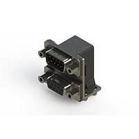 EDAC 663-009-364-046 ຕູ້ສະຫນອງ Dual Port D-Sub ມຸມຂວາ ຕູ້ສະຫນອງ Dual Port D-Sub