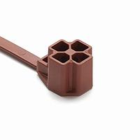 HellermannTyton 157-00293 ຂາຍຢືບສາຍສະເພາະ M8 Stud Mount Tie, 7.5" Tie, 80lb Tensile Strength, PA46, ສີນ້ຳຕານ, 1500/pkg