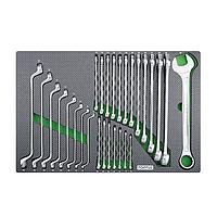 TOPTUL GED2818 Combination &amp; Double Ring Wrench Set (28 pcs)