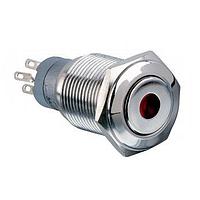 Bulgin MP0045/1D1RD220S ສະຫນັບສະຫນູນຕໍ່ການທຳລາຍ Switches Vandal R LED 220VDC Monent Act Flat prof