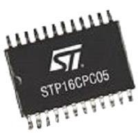 STMicroelectronics STP16CPC05XTTR ຄວບຄຸມຈຳໜ່າຍ LED 30MHz, 3.3V, 5-100mA LED sink driver