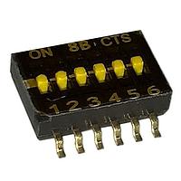 CTS Electronic Components 218-6LPSTJ ສະຫນາມສະລັບ DIP 6 ສ່ວນສະລັບ SPST