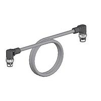 Omron Automation and Safety XS5W-T422-AM2-K ສາຍເຄື່ອງ Cat 5e .3M 2ສິ້ນຕໍ່ກັນ M12 ມຸມຂວາ ທັງສອງສິ້ນ