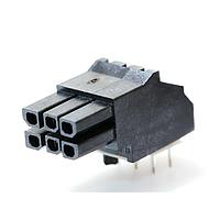 Molex 44764-0602 ຮອບຮອງ R.A. RECPT 6P ທອງ ມີໝຸດກົດລົດ