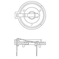 Eagle Plastic Devices 122-3024-GR ຖານຢືມແບດເຕີຣີ 24 mm CR2430 COIN CELL HL