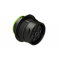 Amphenol SINE Systems AHDP04-24-07SN-SRA ຕົວເຊື່ອມຕໍ່ ຂະໜາດ 24 ປະຕູຮັບ, 7 ຕຳແໜ່ງ, ປະຕູກັບ, ການຈັດຕັ້ງກັບຄືນ, ການປິດປ້ອງທົ່ວໄປ, ຕົວແປງວົງແຈ້ງນົວ