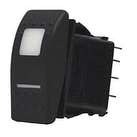 Carling Technologies VDD2S00B-AZC-00-000 ສະຫງວນສະຫງວນ Rocker Switch DPST ON-ON 20A 12V 10 Term Non-Ill