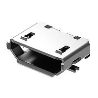 GCT (Global Connector Technology) USB3065-30-00-A ຕົວເຊື່ອມ USB Type B Micro B Skt, ດ້ານລຸ່ມ-SMT, R/A, 30u", ບໍ່ມີ Peg, T&R