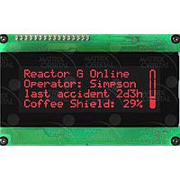 Matrix Orbital LCD2041-R-V LCD Character Display Modules 20x4 ໂຕອັກສອນ ແດງ ຂໍ້ຄວາມດຳ ພື້ນຫຼັງ ພາຍນອກແຮງແສງ ບໍ່ມີປຸ່ມ LCD