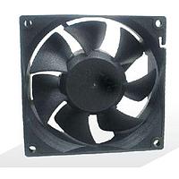 ADDA AD08012UB257204 ພັງລົມ Axial DC Axial, 80x80x25mm, 12VDC, 43.5CFM, 3W, 40.5dBA, 3400RPM, Ball Bearing