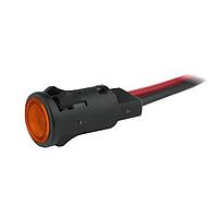 VCC P84W-A28H-CA ອິນດິເຄດເຕີສ 0.5in FLAT 28VDC WIRE AMBER