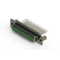 EDAC 628-M25-223-GN3 ຕົວເຊື່ອມ D-Sub - ຕົວເຊື່ອມ D-Sub ປະເພດຄວາມໜາແຮງມາດຕະຖານ ແບບຕັ້ງຕົວຢ່າງຕັດຈັດ
