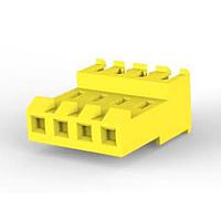 AMP Connectors - TE Connectivity 3-640600-4 ການປະຊຸມ Receptacle FEED THRU ບໍ່ມີ TAB 4P L.R. ເຫຼືອງ 20 AWG