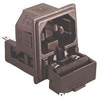 Bulgin PF0033/10/63 ປາກຂາວ Snap Fit IEC Twin Fused Inlet