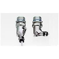 AMP Connectors - TE Connectivity SLC54AB-1410A ປະກອບຫົວຫຍໍ້ມຸມປ່ຽນໄດ້ VARIABL/ANG SZ14 Ni CLAMP BCKSHELL MIL54