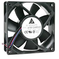 Delta Electronics, Inc. AFB1224GHE-C ພັງລົມ Tubeaxial DC Tubeaxial, 120x38mm, 24VDC, ລົດບອນ, ສາຍນໍາສະເໜີ, ເຊັນເຊີລອກໂຣເຕີ