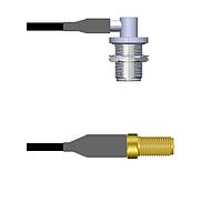 Amphenol Custom Cable Q-1S0720008108i ສາຍສັ້ນ RF N-RJB/SMA-SJ RG58 108I