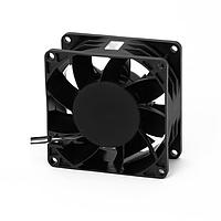 Orion Fans OD8038-4BMBVXC ພັນຫຼັກ Vaneaxial DC Vane Axial Fan, 80x80x38mm, 48VDC, 89CFM, Ball, 2x Leads Red (+) Black (-)