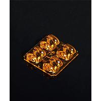 Ledil C19181_AMBER-2X2-FT6 ເລນຫຼາກອັນສູງສ່ວນສັ້ນດ້ານຫນ້າດ້ວຍການຕັດອອກ OPT