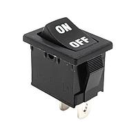 E-Switch R1966ABLKBLKIF ສະຫນັບສະຫນູນ Rocker SPST ປິດ-ເປີດ QC 15A