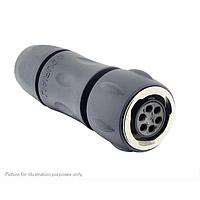 Eaton Souriau-Sunbank UTGX6JC106S ປລັກສ໌ Plug, ມີກະບອກສາຍສະຫນັບສະຫນູນ backshell, ສໍາລັບ 6 ຂໍ້ຕິດຕໍ່ຍິງ, IP68/69K