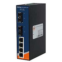 ORing IPS-1042FX-SS-SC-24V ອຸປະກອນສະຫນັບສະຫນູນ Ethernet ບໍ່ມີການຈັດການ 6-port unmanaged PoE switch; 4FE/PSE + 2FX (SM 30km, SC), ປະເພດບາງ, 24VDC
