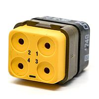 DEUTSCH - TE Connectivity DMC-M 04-12 PN ຕູ້ຕໍ່ຕໍ່ມິລສເປັກຕູ້ສະເກນ DMC INS P 4C 4#12 N ZPF000000000015203