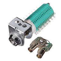 Electroswitch ISQ45895 ສະຫນອງສະລັບກົດ 25ຂາ 2ຕໍ່ Rotary ມີກະແຈລອກ QC