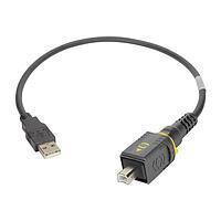 HARTING 09454454910 ສາຍ USB / ສາຍ IEEE 1394 HARTING PushPull V4 v2.0 USB 2.0 ປະເພດ B-ປະເພດ A, ການປະກອບສາຍ, ປະເພດ PushPull B ເຖິງ IP20 ປຸ່ມ USB ປະເພດ A, PVC, 0.5m